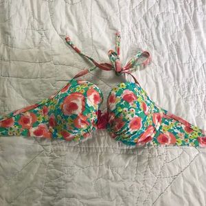 Aerie Floral Bikini Top 38D